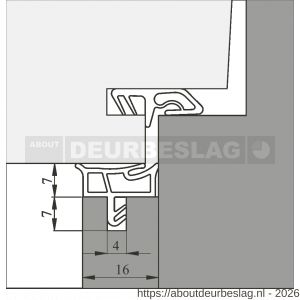Ellen deuraanslagprofiel kunststof TPE 3451 AC - R51010011 - afbeelding 3