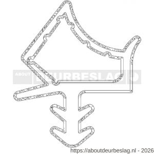 Ellen deuraanslagprofiel kunststof TPE 4291 AC - R51010006 - afbeelding 2