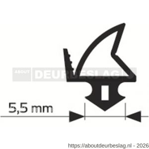 Ellen renovatieprofiel siliconen 4314 25 m - R51010019 - afbeelding 1