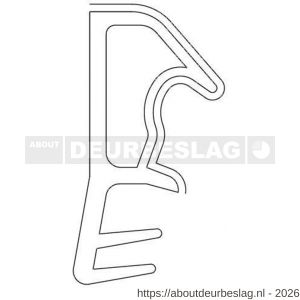 Ellen rondgaande dichting kunststof kaderprofiel 8150 ACB - R51010012 - afbeelding 3