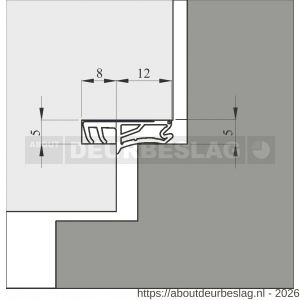 Ellen rondgaande dichting kunststof kaderprofiel 8350 ACBF - R51010014 - afbeelding 2