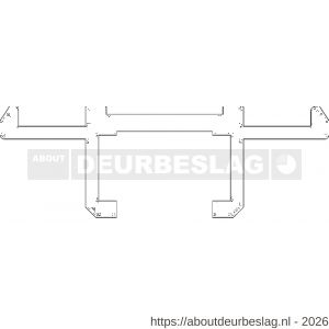 Ellen ondergeleiderail hefschuifdeur bovenrail ABRP 957 400 cm - R51010277 - afbeelding 2