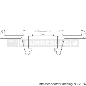 Ellen ondergeleiderail hefschuifdeur bovenrail ABRP 976 300 cm - R51010279 - afbeelding 2