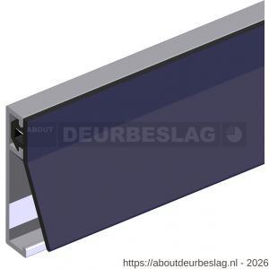 Ellen inbouwprofiel tochtband aluminium voor 6 mm afbouwspeling AIB 3 N-25 300 cm - R51010204 - afbeelding 1