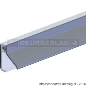 Ellen inbouwprofiel tochtband aluminium voor 6 mm afbouwspeling AIB 3N XL zelfklevend 230 cm - R51010323 - afbeelding 1