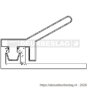 Ellen inbouw tochtprofiel voor 6 mm afbouwspeling AIB-4N 230 cm - R51010205 - afbeelding 5