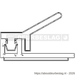 Ellen inbouw tochtprofiel voor 6 mm afbouwspeling AIB-4N zelfklevend 230 cm - R51010213 - afbeelding 1