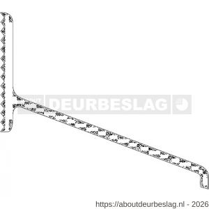 Ellen lekdorpel aluminium ALD-A135 ongeboord 500 cm - R51010047 - afbeelding 3