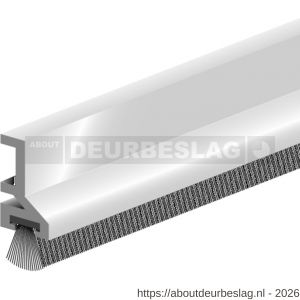Ellen opbouw tochtprofiel met borstel aluminium ATS-B 230 cm - R51010255 - afbeelding 1
