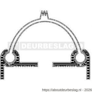 Ellen deurnaaldprofiel DNP aluminium 224 cm - R51010286 - afbeelding 2