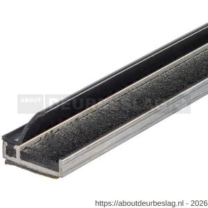 Ellen inbouwprofiel tochtband aluminium voor 6 mm afbouwspeling AIB 3N XL Fire zelfklevend 300 cm - R51010402 - afbeelding 1