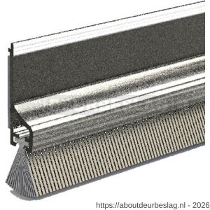 Ellen dorpelprofiel met borstel kunststof zelfklevend Comfort transparant 100 cm - R51010360 - afbeelding 1
