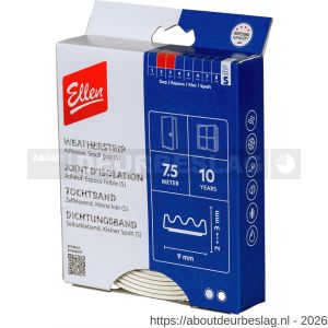 Ellen inbouwprofiel tochtband kunststof zelfklevend Weatherstrip Small kleine kier wit 7.5 m - R51010403 - afbeelding 1