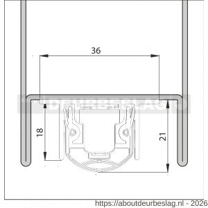 Ellen Matic valdorpel aluminium Ferro 2 68 cm - R51010371 - afbeelding 2