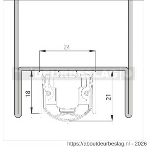 Ellen Matic valdorpel aluminium Ferro-S 2 83 cm - R51010378 - afbeelding 1