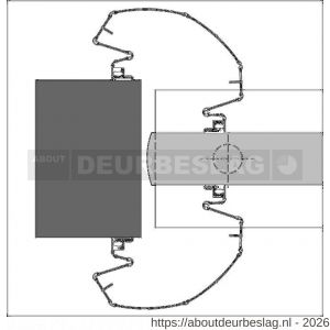 Ellen vingerbeschermingsprofiel Professioneel Finprotect Plus 120-120 wit 198 cm - R51010080 - afbeelding 2