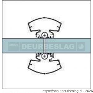 Ellen vingerbeschermingsprofiel Professioneel Finprotect Plus 90-90 wit 198 cm - R51010064 - afbeelding 2