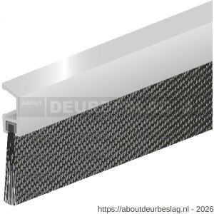 Ellen dorpel tochtprofiel met borstel aluminium IBS 220 cm - R51010104 - afbeelding 1