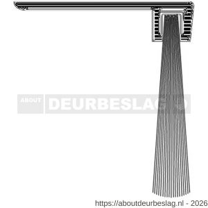 Ellen dorpel tochtprofiel met borstel aluminium IBS-90-36 100 cm - R51010128 - afbeelding 3