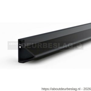 Ellen inbouwprofiel tochtband aluminium voor 6 mm afbouwspeling AIB 3N XL zwart 230 cm - R51010401 - afbeelding 1