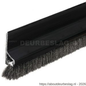 Ellen dorpelprofiel met borstel kunststof Deco zwart 100 cm - R51010359 - afbeelding 1