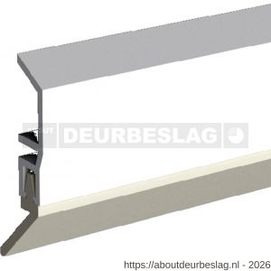 Ellen dorpelprofiel met borstel kunststof Basic wit 100 cm - R51010356 - afbeelding 1