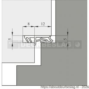 Ellen rondgaande dichting kunststof kaderprofiel 1201 SCF - R51010008 - afbeelding 2