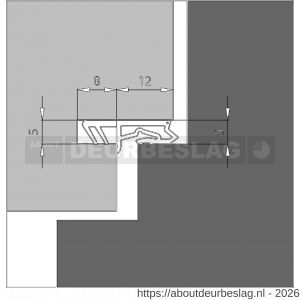 Ellen rondgaande dichting kunststof Silicon Profile 1201 SCF 25 meter - R51010345 - afbeelding 2