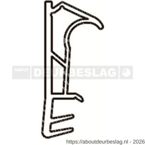 Ellen rondgaande dichting kunststof kaderprofiel 1801 SCF - R51010010 - afbeelding 3