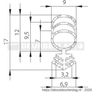 Ellen renovatie afdichtingsprofiel kunststof Universal Plus 25 m - R51010004 - afbeelding 3