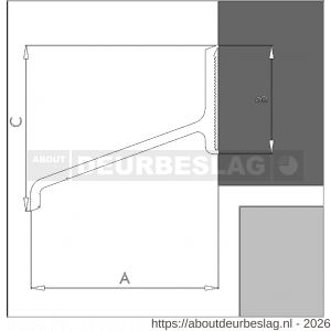 Ellen lekdorpel aluminium ALD-A135 ongeboord 500 cm - R51010047 - afbeelding 2