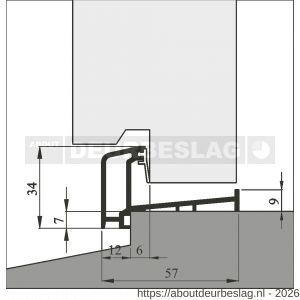 Ellen onderdorpel slijtprofiel deur ANB-S5 300 cm - R51010242 - afbeelding 2