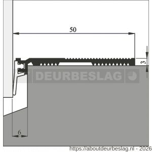 Ellen slijtdorpel aluminium Threshold Seal N7 100 cm - R51010350 - afbeelding 2