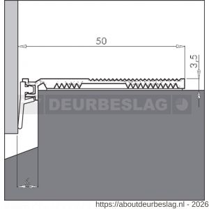Ellen slijtdorpelprofiel ANB-7 zelfklevend 300 cm - R51010241 - afbeelding 2