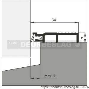 Ellen slijtdorpel profiel Threshold Seal R5 100 cm - R51010347 - afbeelding 2
