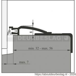 Ellen slijtdorpel profiel Threshold Seal R6 100 cm - R51010348 - afbeelding 2
