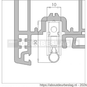 Ellen Matic valdorpel aluminium 2K 103 cm - R51010143 - afbeelding 2