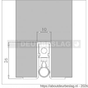 Ellen Matic valdorpel aluminium Omega 73 cm - R51010182 - afbeelding 2