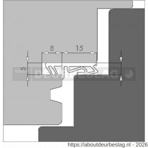 Ellen rondgaande dichting kunststof kaderprofiel 1501 SCF - R51010009 - afbeelding 2