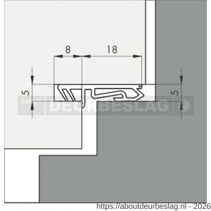 Ellen rondgaande dichting kunststof kaderprofiel 1801 SCF - R51010010 - afbeelding 2
