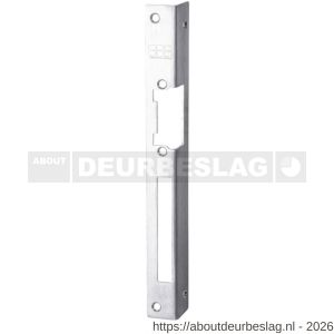 Maasland 12LPL RVS hoeksluitplaat DIN links voor radiale deuropeners inclusief - R11301621 - afbeelding 1