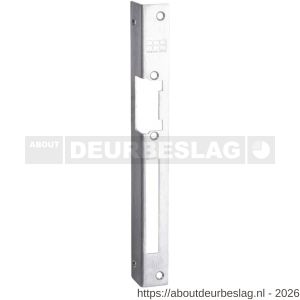 Maasland 12LPR RVS hoeksluitplaat DIN rechts voor radiale deuropeners inclusief - R11301622 - afbeelding 1