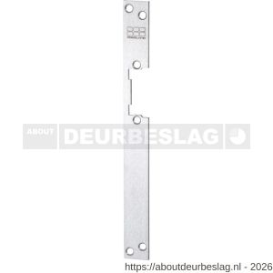 Maasland 19LP lange sluitplaat RVS zonder nachtschootuitsparing inclusief - R11301605 - afbeelding 1