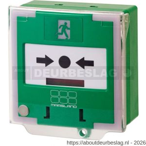 Maasland 330PGL alarmdrukknop PRO groen LED 3-polig inclusief - R11301329 - afbeelding 1