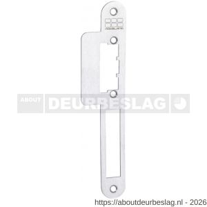 Maasland 50LPR lange lipsluitplaat RVS DIN rechts PC 55-72 mm 1,5 mm afgerond inclusief - R11301619 - afbeelding 1