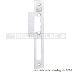 Maasland 52LPR lange lip sluitplaat RVS DIN rechts PC 55-72 mm 1,5 mm hoekig inclusief - R11301618 - afbeelding 1