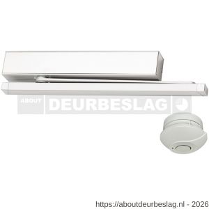 Maasland 9144K vrijloopdeurdranger met glijarm voor kopmontage met terugligging 40-96 mm sterkte 3-5 zilver met - R11301827 - afbeelding 1