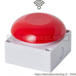 Maasland DK81R drukknop Paddenstoel rood met - R11301796 - afbeelding 1