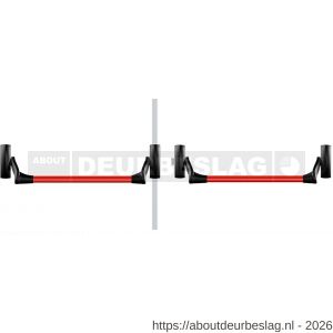 Maasland E-PR2 vluchtwegtechniek paniekbeslag opbouw dubbele deur - R11300874 - afbeelding 1