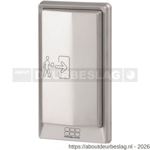 Maasland ELS20 elleboogschakelaar zilver met RVS - R11301216 - afbeelding 1
